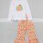 new coming Santa Claus embroidery christmas outfits boutique clothes girls clothing