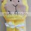 Best quality and super soft 100% cotton baby poncho hooded towel