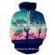 sunset tree 3D pinted hoodies/sjm unisex 3D printed sweatshirt hoodies/hot sell 3D hoodies