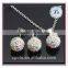 XP-JS-0205 FACTORY PRICE ball wholesale crystal fashion latest italian jewelry set