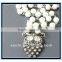 Factory Price Cute White Big Eyes Owl Pendant Neckalce With White Pearl Chain