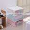 plastic storage wholesale storage drawer cabinet with wheel for kids