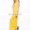 CHEFON Only Jersey Yellow Maxi Dress