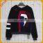 Personality Style Women Rex Rabbit Fur Zippered Pullover With Face Printing Fur Jacket