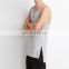 fashion street side vent stepped 100 cotton tank top
