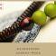 Art personality linden wood bracelets multi ring beads long Vintage folk style