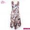 100% Polyester Fiber Casual Loose Fit Free Size 2017 Summer Dress