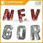 colourful stick-on sequin letters patch,sequin letters appliques,bead sequin lettter