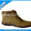 Fashionable suede flat boots for sale with woolen yarn