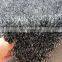 Plain 1200D silk shaggy 100% polyester grey cotton backing