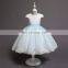 2020 new Girls Ball Gown Modern Dress Frock Plus Size Flower Girl Sleeveless Dress With Long Tail