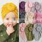 Original Donut baby turban headwrap 0-3Years 20 colours newborns cotton turban hats 100% Cotton Stretchy Beanie Hat Headwear