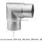 Stainless Steel 304/316 Round Handrail Tube Railing Joint Connector Elbow With 90 Degree Corner Angle