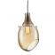 Zhongshan modern blue amber glass chandelier pendant lighting for livingroom