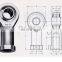 High speed rod end bearing BRF8 BRF20 BAF20 connecting rod bearing
