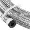 8FT AN4 AN6 AN8 AN10 Fuel Hose Oil Gas Cooler Hose Line Pipe Tube Outside 304 Stainless Steel Braided Inside CPE Rubber