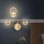 Modern design simple and creative copper led wall lamps for decoration