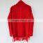 Winter Turtleneck Cashmere Blended Sweater Tassel Red Sweater Hot Selling