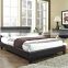 popular modern design leather double bed
