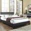 European Point Design Black PU Soft Bed Black European Designs Bed