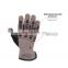 HANDLANDY Brown Non-slip Silicone Coating Palm Vibration-Resistant Motorcycle Impact Protective Tactical Work Gloves For Men