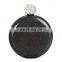 High Quality Outdoor Portable, Stainless Steel Whiskey Hip Flask Diamond Glitter Rainbow Women Mini Round Hip Flask/