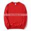 OEM new unisex 100% cotton round neck casual sports terry long sleeve sweater pullover