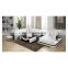 Modern gray fabric sectional couch living room sofa set