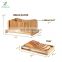 Bamboo Bread Slicer Cutting Guide with Stainless Steel Knife Foldable Compact Chopping Cutting Board with Crumb Tray for Bread