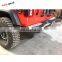 Texture Black Steel  Rear Bumper, Without LED Light, with Decoration plates on the sides, for Jeep Wrangler JL 17+