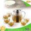 Borosilicate Glass French Press Tea Coffee Plunger Set