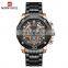 NAVIFORCE NF9175 Japan Quartz Stainless Steel Minimalism Men Complete Calendar Black Watch Charm