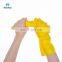 Manufacturer Yellow Waterproof Oilproof Flock lined Latex Kitchen Household Dish Washing Gloves Guantes Para Lavar Plato