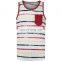 Cheap price factory sale polyester plain blank men's ribbed fitness tank top