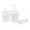 Travel hand toiletries cosmetic makeup liquid matte plastic packaging clear stand up pouch bags set with spout