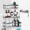 Stainless Steel Corner Shower Caddy with Hooks and Soap Dish Adhesive No Drilling Shower Organizer for Bathroom Storage