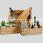 wholesale natural 100% hand-woven bread organizers and water hyacinth storage baskets for food pantry