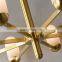 large led brass gold dining living room chandeliers hotel luxury pendant light