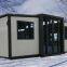 china 40 feet prefab mobile folding expandable container house 3 in 1 foldable prefabricated home two room one hall