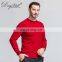 Custom Knit Men's Wool Sweater with Long Sleeves Solid Color Crew Neck Pullover for Winter Wholesale