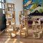 Wooden book shelf Display  Bookcase Book Storage Bamboo Craft Book Rack Storage Rack Shelves Books Holder Wooden Bookcase