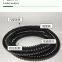 Black PU Polyurethane Corrugated PipeSteel Wire Reinforced Industrial Dust Suction Pipe