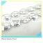 Rhinestone Trimming For Clothing Sew on Plastic Material Silver Flower 10 Yards 1 Card