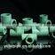 YUHE high quality ppr pipe fittings variety sizes reducing or equal Tee buy ppr pipe fittings on 
