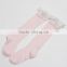 Children overknee socks european hot selling lace flower rhombus cotton girl long socks
