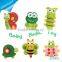 Small Insect Frog And Rubber Turtle Baby Bath Toy Set