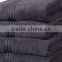 luxurious cotton solid grey color egyptian bath towel