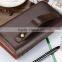 Baellerry Mens Business leather Clutch bag Double zipper wallet