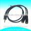 3.5mm stereo male to 2female audio cable