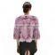 Selling Short style Purple Women Winter charming Clothing Genuine Fox Foot Fur Coat